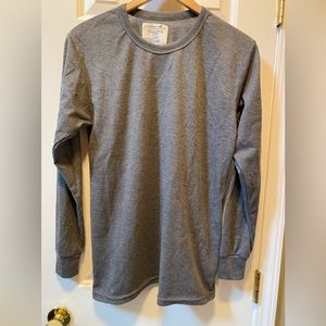 Caribbean Joe thermal tee gray size Large